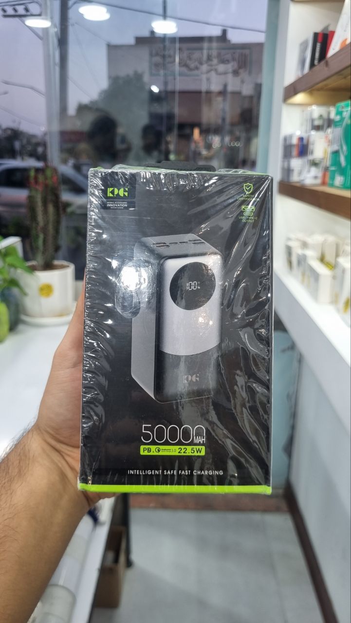 پاوربانک ۵۰۰۰۰ میلی‌آمپر KPG مدل KPG-502